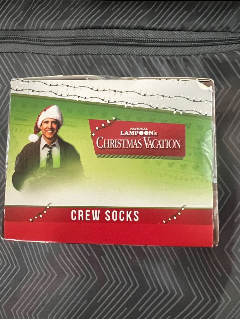Bioworld Christmas Vacation Crew Socks - Red & Green